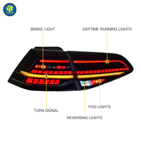 Feux de signalisation Plug and Play YU GUANG pour Volkswagen VW Golf 7 MK7, mise à niveau des feux arrière 2013-2018, feux stop LED, feux arrière
