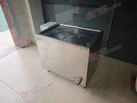 Cuve de fusion carrée en acier inoxydable de 250 L pour cire, chauffage à l'huile thermique, avec barre chauffante électrique pour la fabrication de bougies et de cire de soja