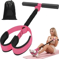 Equipo de Fitness para el Hogar, Pedal para Pies, Cuerda Elástica, Banda de Resistencia para Yoga, Estiramiento, Entrenamiento Abdominal, de Cintura, Piernas y Brazos