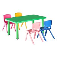 Table d'enfant pas chère pour la maternelle, table en plastique durable pour enfants, table de fête pour enfants, bureau de classe pour la garderie