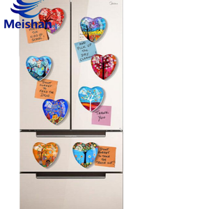 Aimant de réfrigérateur rond en gros Meishan, <span class=keywords><strong>arbre</strong></span> de vie, <span class=keywords><strong>dessin</strong></span> animé, décoration de la maison, aimant pour porte de réfrigérateur, tableau blanc, montage sur réfrigérateur - Product Image 5