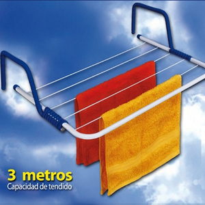 Stendibiancheria Pieghevole Multifunzionale 3M in Ferro per Balcone, <span class=keywords><strong>Bagno</strong></span>, Davanzale, Supporto per Asciugatura Asciugamani - Product Image 6