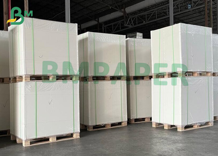 Ivory SBS Paper Board , One Side Coated White Paper 350gsm 375gsm 70cm X 100cm
