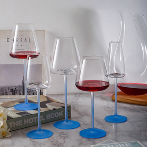 Copa de <span class=keywords><strong>Vino</strong></span> de Cristal Azul de Lujo de Alta Calidad, Copa Azul Mate para Servir <span class=keywords><strong>Vino</strong></span> <span class=keywords><strong>Tinto</strong></span>, para Fiestas, Hogar, Bar, Restaurantes - Product Image 4