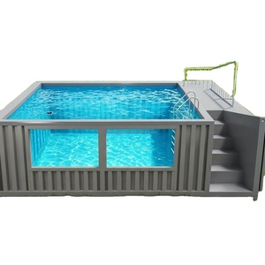 <span class=keywords><strong>Piscine</strong></span> extérieure préfabriquée en fibre de verre FRP sur mesure de 20 pieds ou 40 pieds avec terrasse intégrée - Product Image 2