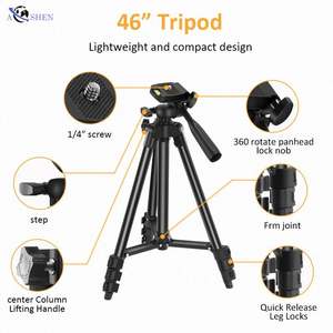 Kit de Vlogging Portable pour Smartphone KIT05 – Équipement de Diffusion Vidéo avec Micro Canon, Lumière LED et Trépied pour Enregistrement TikTok - Product Image 6