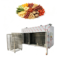 Industriële fruit-, groente- en vleesdroogmachine van roestvrij staal, voedseldroogoven voor jerky, mango en banaan