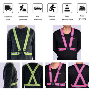 Chaleco de Seguridad de Nailon Personalizable con Reflectante para Ciclismo y Actividades al Aire Libre - Product Image 3