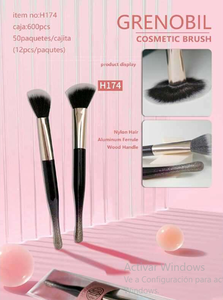 Pennelli per trucco Grenobil H174, pelo sintetico, manico in plastica, forma rotonda, per l'applicazione del trucco - Product Image 3