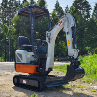 Mini-excavatrice CT10KP de 0,97 tonne à oscillation zéro avec profondeur de 1837 mm, force de la benne de 8 KN, chenilles réglables de 760 à 920 mm pour l'aménagement paysager