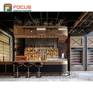 Exhibidor Creativo para Productos de Café, Base de Madera, Estante para Exhibición de Galletas y Bocadillos, Estante para Cafetería - Product Image 1