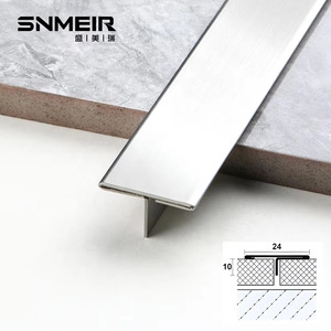 Embellecedor de esquina de acero inoxidable Metal decorativo Perfil en T de acero inoxidable Borde de azulejo Embellecedor de esquina - Product Image 2