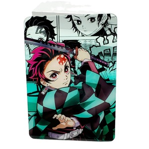 Tarjeta Acrílica Transparente de Demon Slayer, Periférico de Anime, Pilar del Amor, Serpiente, Patrón a Cuadros, Forma Rectangular, CP, Dibujos Animados, DIY 3 - Product Image 5