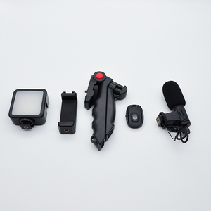 Kit d'éclairage Microphone vlog pour Smartphone, Kit vidéo/blouse pour smartphone et caméras, avec Microphone en métal et lumière - Product Image 5