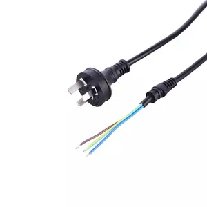 Au Australian Saa Qualified Black 3 Pin Power Cord For Iec C5 Mickey Mouse Power Cord