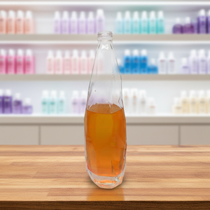 Oshow Bouteille en verre haut de gamme écologique et recyclable de 500 ml/700 ml avec bouchon à vis pour whisky, vodka, brandy, <span class=keywords><strong>tequila</strong></span> et plus - Product Image 1