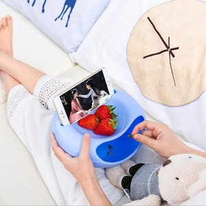 Modern Lazy Snack Bowl Living Room Creative Plastic Double Layers Snack Storage Box Bowl Fruit Plate Snack Dishes Phone Holder - Product Image 6