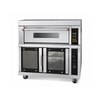 Four de Cuisson Professionnel Commercial à Grande Chambre, 13,8 kW, 380 V, 3 Niveaux, 3 Plateaux