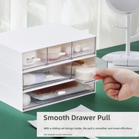 Organisateur empilable imperméable multi-compartiments format A5 à glissière fluide pour l'organisation de la maison, de la salle de bain et du bureau