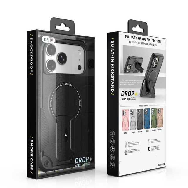 US Local Ship Magnetic Shockproof Phone Case Phone Holder Phone Stand for IPhone11 12 13 14 15 Pro Max 16 17 Plus Pro Max