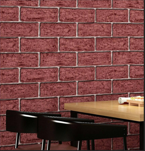 <span class=keywords><strong>Papier</strong></span> <span class=keywords><strong>peint</strong></span> 3D <span class=keywords><strong>rouge</strong></span> effet <span class=keywords><strong>brique</strong></span>, autocollant, vinyle, à coller soi-même, pour café, restaurant, décoration intérieure, vente flash - Product Image 3