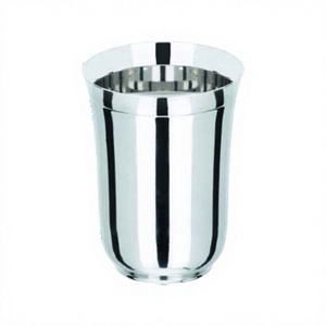 Stainless Steel <b>Stack</b> able Stainless Steel Pint Cup Water Tumbler Pint Flower Design Tumbler With Top Ring Water Glass - Product Image 1