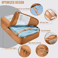 8 ensembles de cubes de rangement pour les essentiels de croisière, grands sacs organisateurs de bagages pour vêtements, sacs économiseurs d'espace