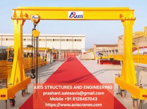 Grúa pórtico industrial portátil con polipasto, sistema de equipo de manejo de materiales de alta resistencia - Product Image 2