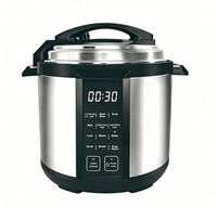 Autocuiseur de riz automatique en alliage d'aluminium 5L (900W) / 6L (1000W) avec contrôle tactile, fonctions maintien au chaud et sauté/cuisture, pour la cuisson en vrac