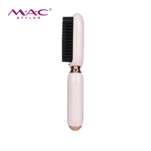 <span class=keywords><strong>Spazzola</strong></span> <span class=keywords><strong>Lisciante</strong></span> <span class=keywords><strong>Ionica</strong></span> Portatile Wireless MAC, 3 Livelli di Temperatura, Riscaldamento Rapido, Antistatica, Pettine per Styling Capelli, Ricarica USB - Product Image 4