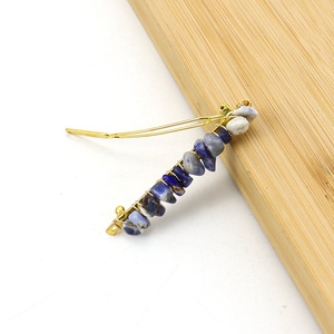 Barrette à cheveux en cristal naturel, petite pince latérale, pince à franges colorée, barrette pour fille, style Ins, F36 - Product Image 6