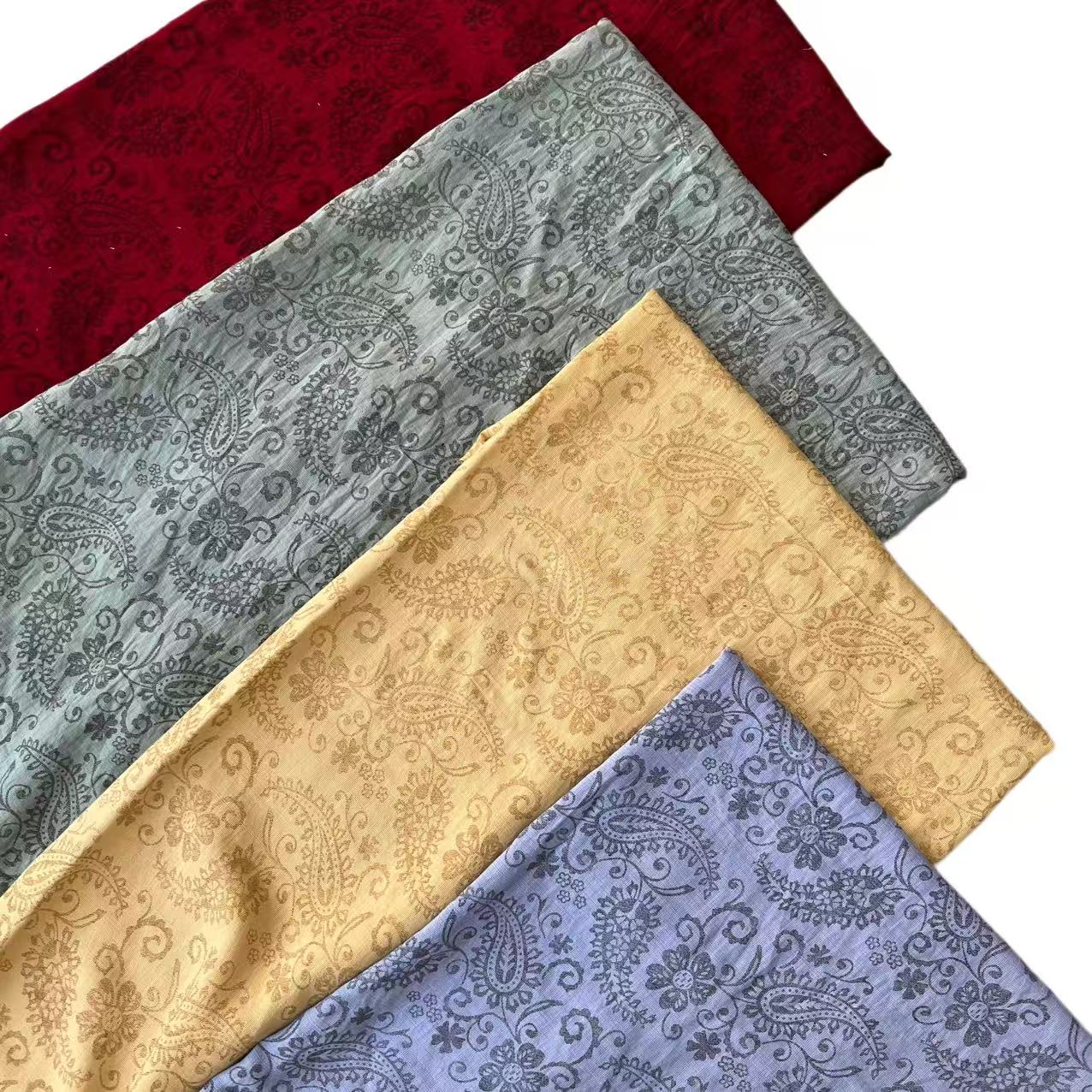 80% Rayon 20% Nylon Printed Woven Fabric Eco-Friendly Soft Hand Feel Breathable In-Stock Wide Range Apparel Styles