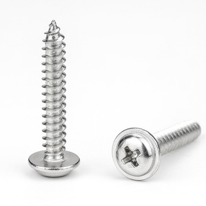 Vis autotaraudeuses en acier inoxydable 304 et 316 en gros de haute qualité/avec rondelles DIN968 vis transversales à tête de <span class=keywords><strong>disque</strong></span>/avec anneaux - Product Image 3