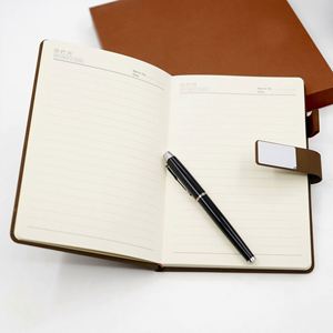 A5 PU <b>Notebook</b> Hardcover Magnetic Buckle <b>Pen</b> Holder <b>Pen</b> Refill Business Diary Gift Box <b>Set</b> Enterprise Customized LOGO Promotion - Product Image 4