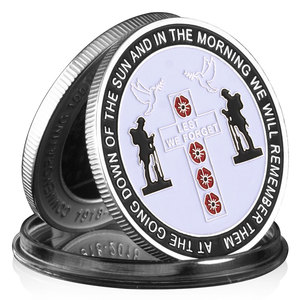 Bộ sưu tập tiền xu lưu niệm mạ bạc Vàng kỷ niệm năm 100 từ khi kết thúc chiến tranh Thế Giới I sưu tập - Product Image 4