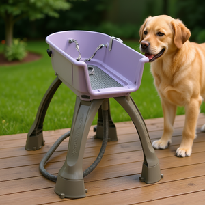 Centro Elevado de Baño y Peluquería para Perros Lilac Medium para Limpieza y Baño de Mascotas - Product Image 2