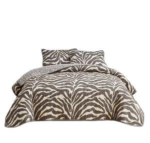 Textiles de maison transfrontaliers de quatre pièces Ensemble de housse de couette imprimé géométrique de qualité Remplissage en polyester pour l'exportation de literie de saison d'automne - Product Image 1