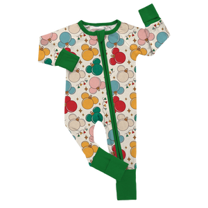 Ruidian per bambini 220/230 GSM pigiama di bambù all'ingrosso stampa doppia cerniera pagliaccetto piccolo pigiama Set pigiama - Product Image 5