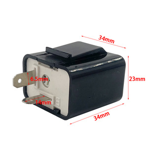 Motochi Motorcycle Flasher Relay 12V Adjustable Frequency Turn Signal Hazard <b>Light</b> Controller - Product Image 3