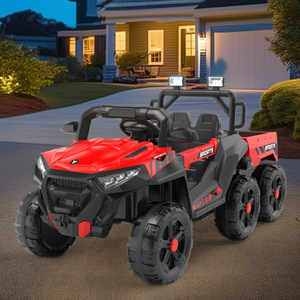 Camión volquete de juguete de 6 ruedas para niños, con batería de 12V, buen control remoto para niños de 2 a 4 años, hecho de material plástico - Product Image 2