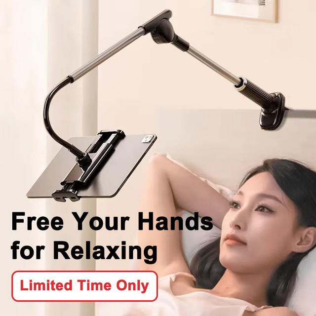 Hot Sell Long Arm Metal Flexible Tablet Stand BX-15 Rotatable Adjustable Clamp Gooseneck Mobile Phone Stand Holder for Bed