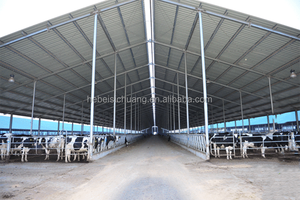 Thiết kế Trung Quốc nông nghiệp xây dựng kết cấu thép cowshed dê nuôi đổ Thiết kế đúc sẵn Barn ổn định - Product Image 4