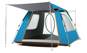 Tente Portable Légère et Automatique de 5 à 8 Personnes avec Revêtement Noir pour Camping Randonnée Parc Voyage en Plein Air Couche Unique - Product Image 5