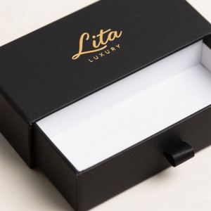 Luxury Custom Jewelry <b>Box</b> Organizer High Quality Necklace Ring <b>Gift</b> Packaging Customized Drawer <b>Box</b> Recycled Materials Magnetic - Product Image 5