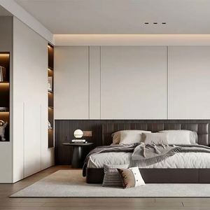Juego de Muebles de Dormitorio de Madera Contemporáneos para Hoteles y Apartamentos de 5 Estrellas, Diseñados a Medida para una Comodidad y Estilo Óptimos - Product Image 4
