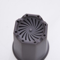 Pots de fleurs en plastique pour plantes succulentes, pots circulaires multi-tailles, robustes et durables, pots de pépinière, décoration intérieure