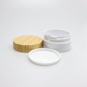 할인 50g 100g 알루미늄 광택 나사 탑 PCR 및 PP 재료 두께 화장품 크림 벽 플라스틱 항아리 - Product Image 5