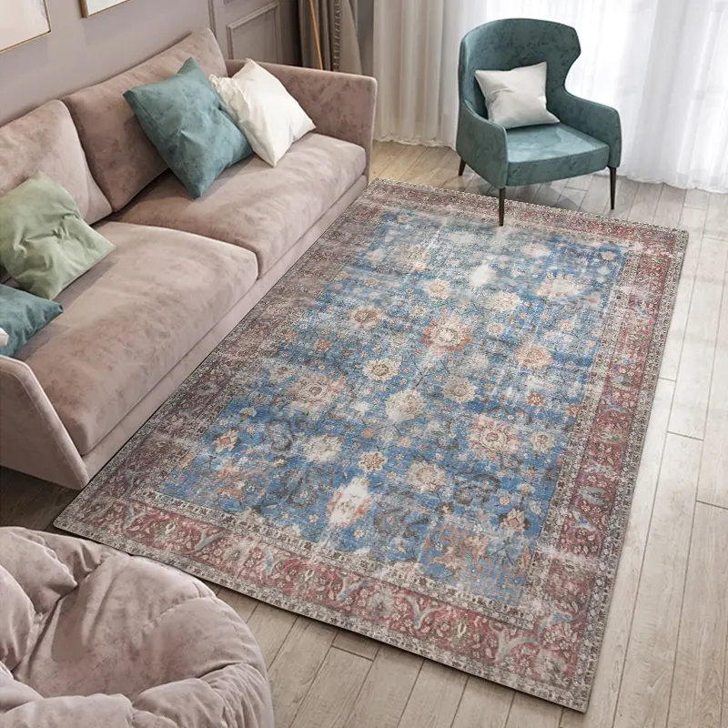 Wholesale Household Flooring Area Distressed Persian Home Decor Carpet Living Room