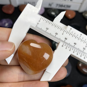 Prix de gros - Pierres naturelles de guérison spirituelle Feng Shui - Cœur en cristal de quartz - Pour cadeau - Product Image 5