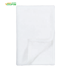 Dye Sublimation Blank <strong>Baby</strong> <strong>Blanket</strong> Soft Smooth Flannel 30x40 <strong>White</strong> <strong>Blankets</strong> for Custom Printing - Product Image 2
